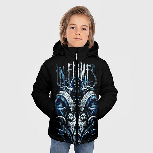 Зимняя куртка для мальчика IN FLAMES / 3D-Черный – фото 3
