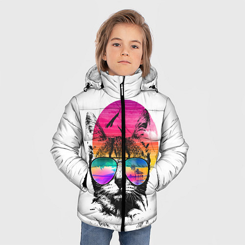 Зимняя куртка для мальчика Лето / 3D-Черный – фото 3