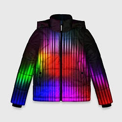 Куртка зимняя для мальчика WAVES COLOR, цвет: 3D-черный