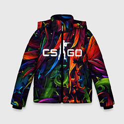 Куртка зимняя для мальчика CS GO, цвет: 3D-светло-серый