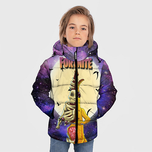 Зимняя куртка для мальчика Peely Fortnitemare / 3D-Черный – фото 3