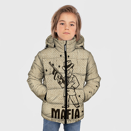 Зимняя куртка для мальчика Mafia 2 / 3D-Черный – фото 3
