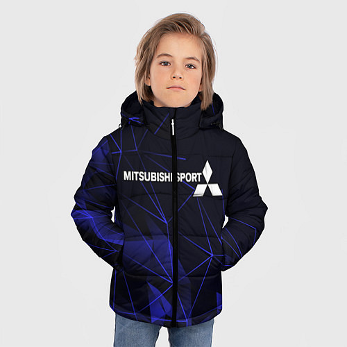 Зимняя куртка для мальчика MITSUBISHI / 3D-Черный – фото 3