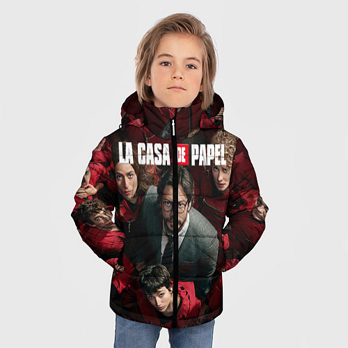 Зимняя куртка для мальчика La Casa de Papel Z / 3D-Черный – фото 3