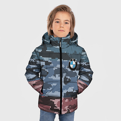 Зимняя куртка для мальчика BMW / 3D-Черный – фото 3