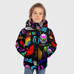 Куртка зимняя для мальчика 6IX9INE, цвет: 3D-красный — фото 2