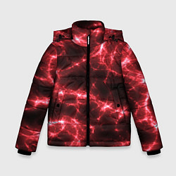 Куртка зимняя для мальчика МОЛНИЯ РАЗРЯДЫ, цвет: 3D-черный