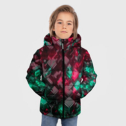 Куртка зимняя для мальчика ABSTRACTION, цвет: 3D-черный — фото 2