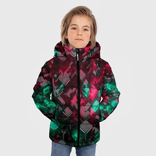 Зимняя куртка для мальчика ABSTRACTION / 3D-Черный – фото 3