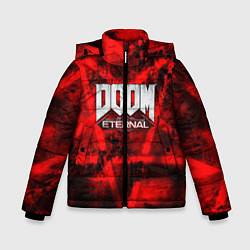 Куртка зимняя для мальчика Doom Eternal, цвет: 3D-светло-серый