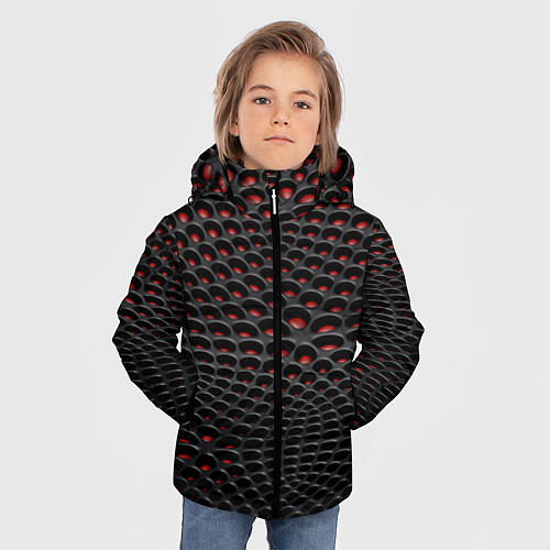 Зимняя куртка для мальчика 3D ABSTRACT / 3D-Черный – фото 3