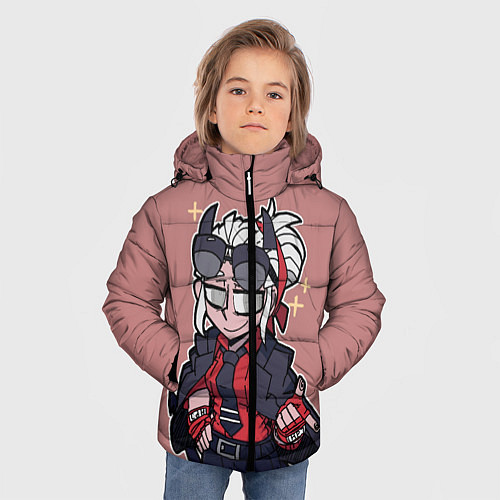 Зимняя куртка для мальчика Helltaker / 3D-Черный – фото 3