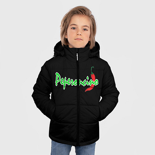 Зимняя куртка для мальчика Пеперонично / 3D-Черный – фото 3