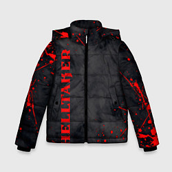 Куртка зимняя для мальчика Helltaker Logo Z, цвет: 3D-красный