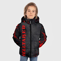 Куртка зимняя для мальчика Helltaker Logo Z, цвет: 3D-красный — фото 2