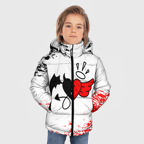 Зимняя куртка для мальчика ТИКТОКЕР - PAYTON MOORMEIE / 3D-Черный – фото 3