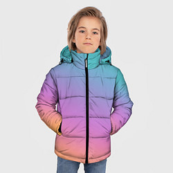 Куртка зимняя для мальчика Градиент, цвет: 3D-черный — фото 2