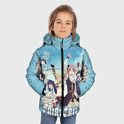 Куртка зимняя для мальчика FAIRY TAIL ХВОСТ ФЕИ, цвет: 3D-светло-серый — фото 2