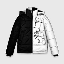 Куртка зимняя для мальчика Lil peep, цвет: 3D-черный