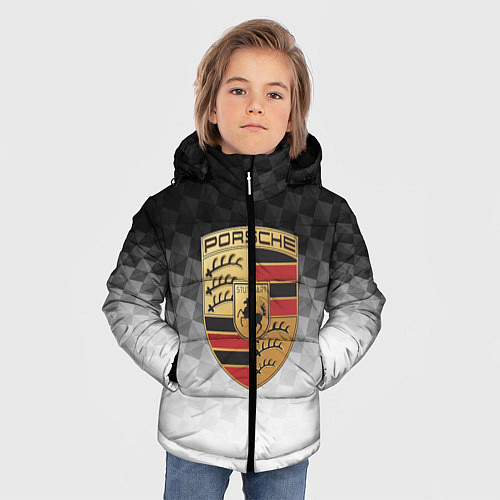Зимняя куртка для мальчика PORSCHE / 3D-Черный – фото 3