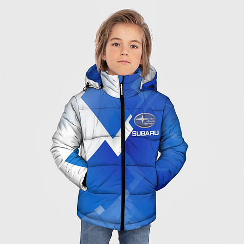 Зимняя куртка для мальчика SUBARU / 3D-Черный – фото 3