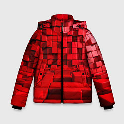 Зимняя куртка для мальчика 3D кубики