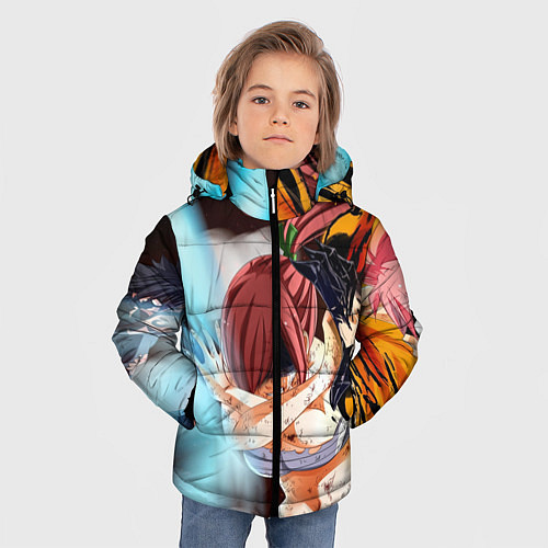 Зимняя куртка для мальчика FAIRY TAIL ХВОСТ ФЕИ / 3D-Черный – фото 3