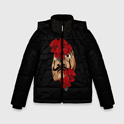 Куртка зимняя для мальчика БУМАЖНЫЙ ДОМ, цвет: 3D-черный