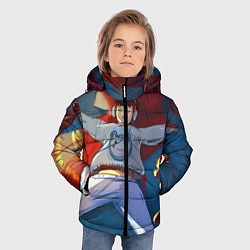 Куртка зимняя для мальчика КАНИКУЛЫ, цвет: 3D-черный — фото 2
