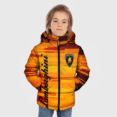 Зимняя куртка для мальчика LAMBORGHINI / 3D-Черный – фото 3