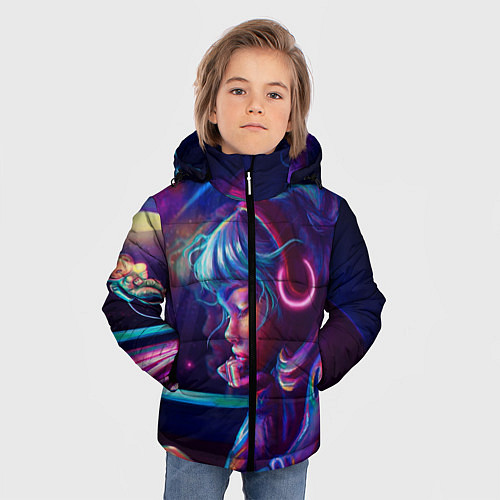 Зимняя куртка для мальчика ДОМА / 3D-Черный – фото 3