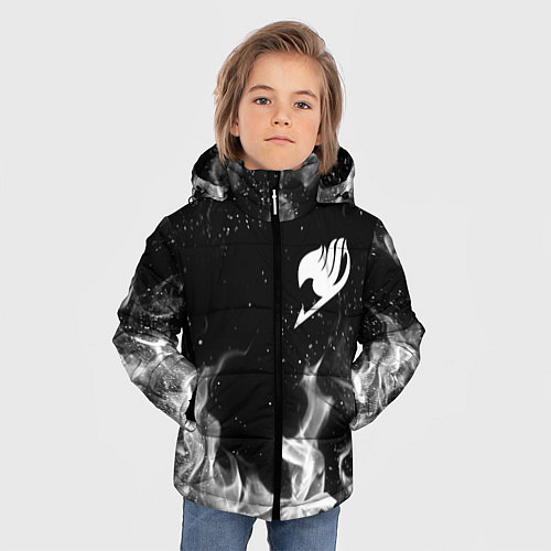 Зимняя куртка для мальчика FAIRY TAIL ХВОСТ ФЕИ / 3D-Черный – фото 3