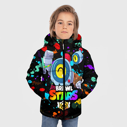 Зимняя куртка для мальчика BRAWL STARS NANI НАНИ / 3D-Черный – фото 3
