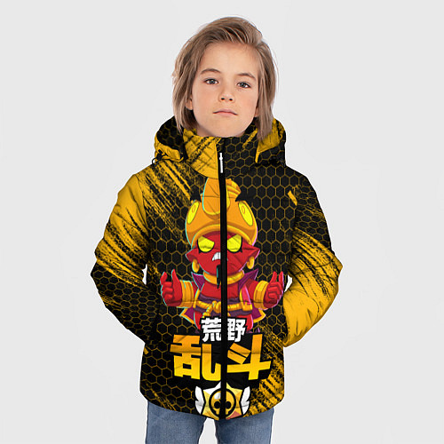 Зимняя куртка для мальчика Злой Джин BRAWL STARS / 3D-Черный – фото 3