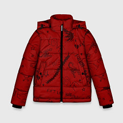 Куртка зимняя для мальчика LIL PEEP ЛИЛ ПИП, цвет: 3D-черный