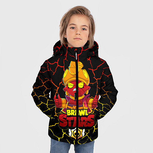 Зимняя куртка для мальчика BRAWL STARS EVIL GENE ДЖИН / 3D-Черный – фото 3