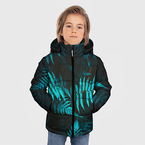 Зимняя куртка для мальчика ПАПОРОТНИК / 3D-Черный – фото 3