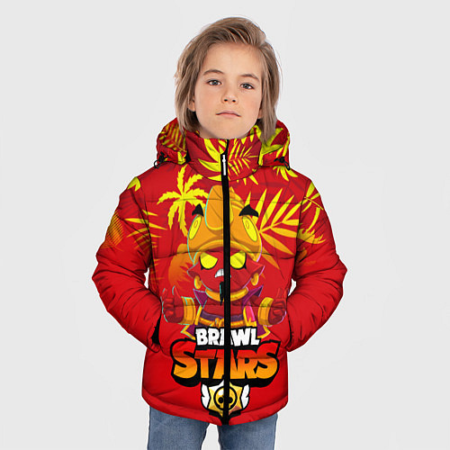 Зимняя куртка для мальчика BRAWL STARS EVIL GENE В ЛЕТО / 3D-Черный – фото 3