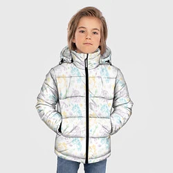 Куртка зимняя для мальчика Милые единороги, цвет: 3D-светло-серый — фото 2