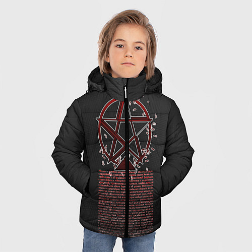 Зимняя куртка для мальчика Цикл Жизни / 3D-Черный – фото 3