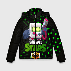 Куртка зимняя для мальчика Virus 8 bit brawl stars 8 бит, цвет: 3D-черный