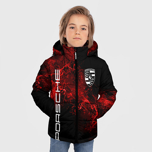 Зимняя куртка для мальчика PORSCHE / 3D-Черный – фото 3