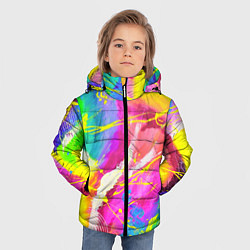 Куртка зимняя для мальчика ТИ-ДАЙ, цвет: 3D-черный — фото 2