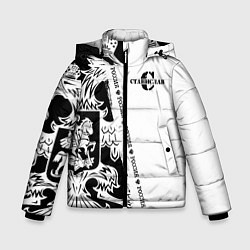 Куртка зимняя для мальчика Станислав, цвет: 3D-черный