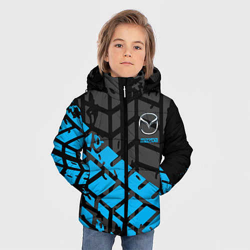 Зимняя куртка для мальчика MAZDA / 3D-Черный – фото 3