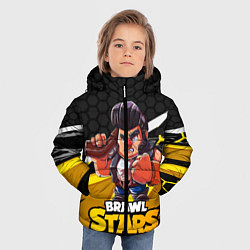 Куртка зимняя для мальчика Bull Brawl Star Булл, цвет: 3D-черный — фото 2
