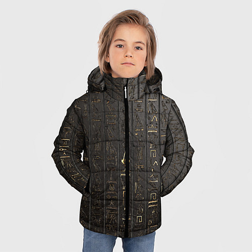 Зимняя куртка для мальчика ASSASSINS CREED:ORIGINS / 3D-Черный – фото 3