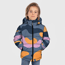 Куртка зимняя для мальчика Спортивный милитари Z, цвет: 3D-черный — фото 2