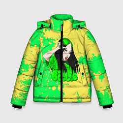 Куртка зимняя для мальчика Билли айлиш, цвет: 3D-черный