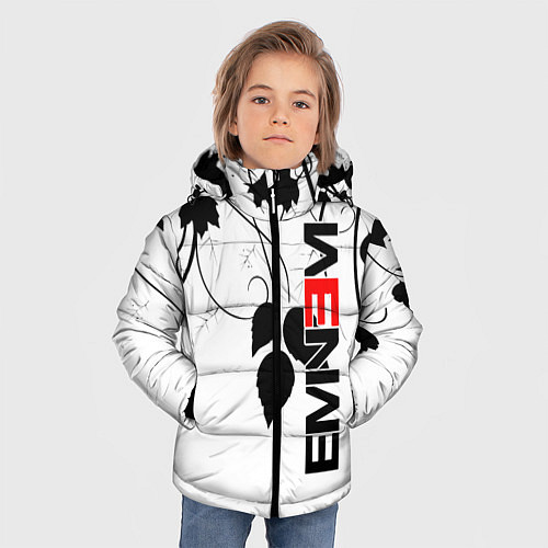 Зимняя куртка для мальчика Eminem / 3D-Черный – фото 3